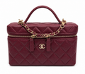 Chanel Burgundy Vanity Case – New Collection