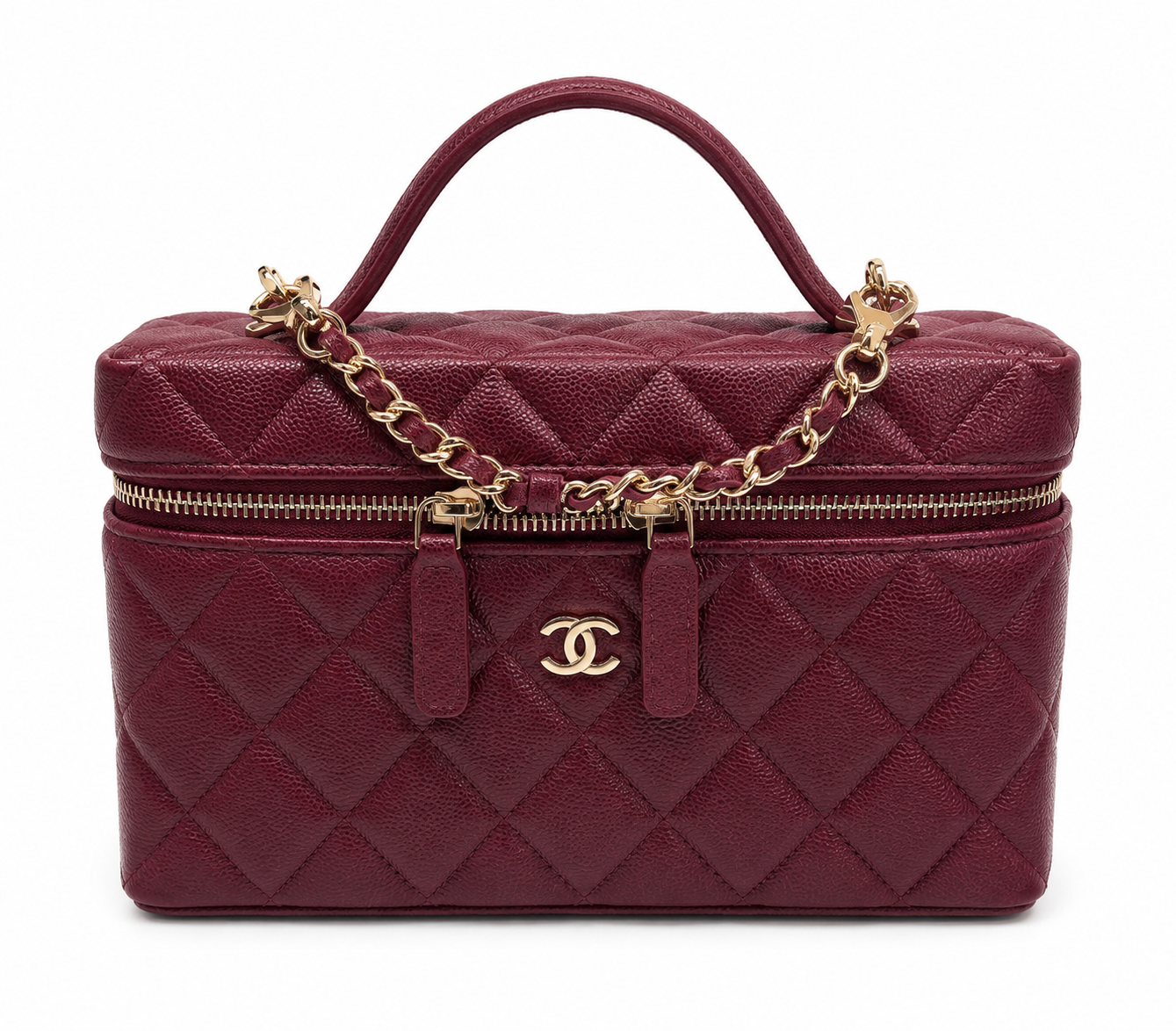 Chanel Burgundy Vanity Case – New Collection