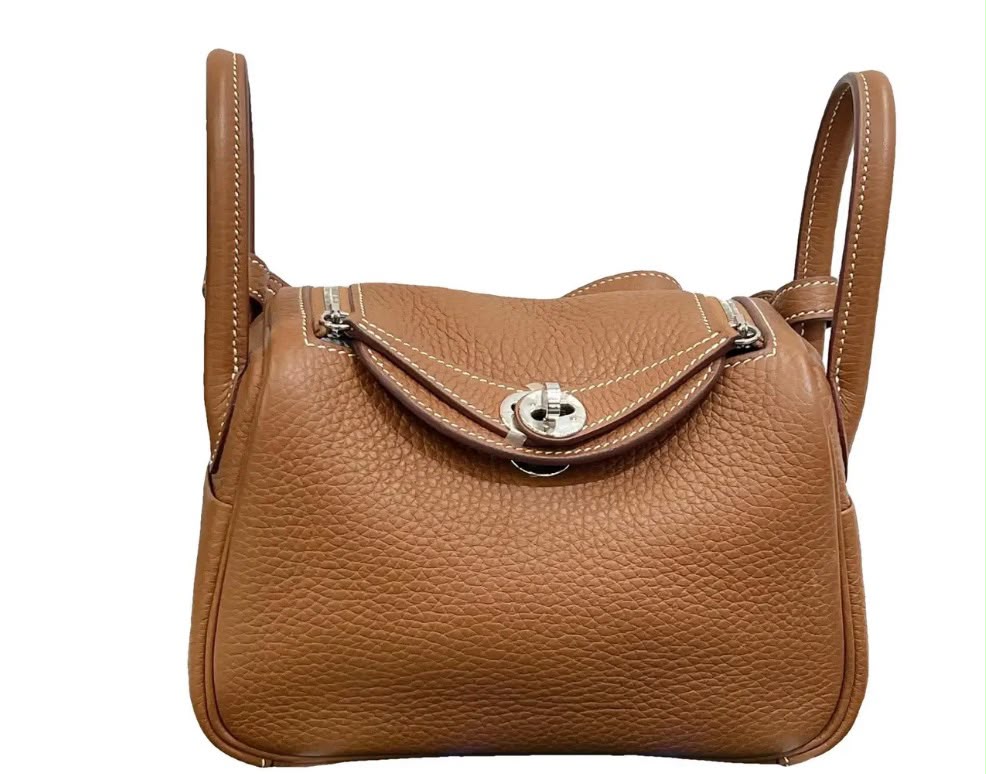 New Hermès Mini Lindy Gold Clemence Phw