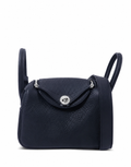 New Hermès Mini Lindy Deep Bleu Clemence Phw